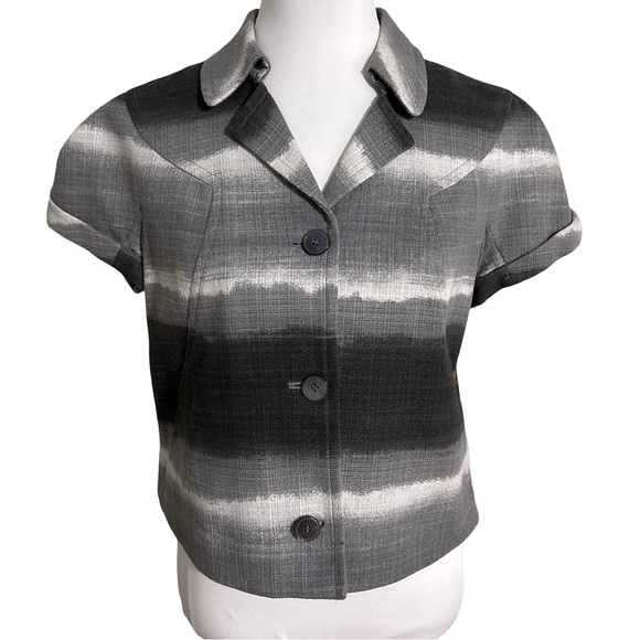 Jones New York Jackets & Blazers - Jones New York Striped Gray Blazer